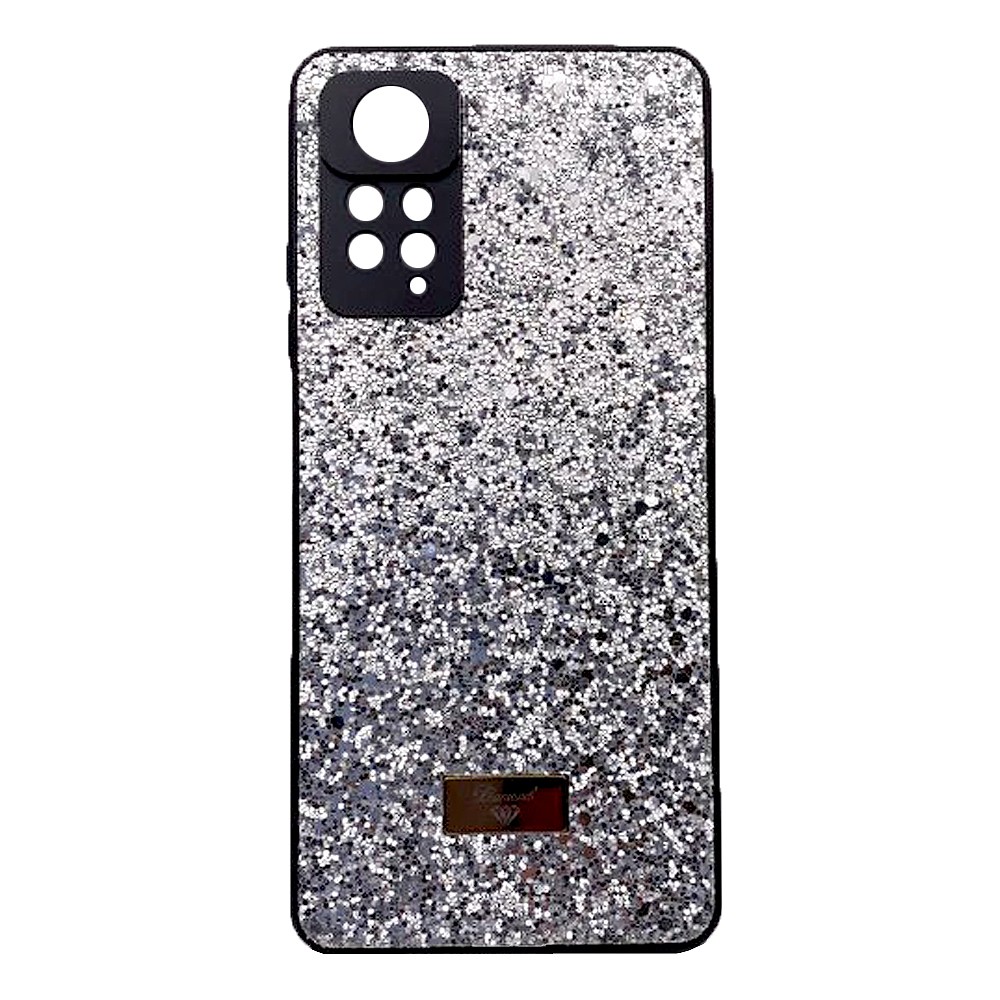 Накладка Bling Grainy Diamond Separate Camera для Xiaomi Redmi Note 11 Pro/Note 12 Pro 4G (Срібляста)-0