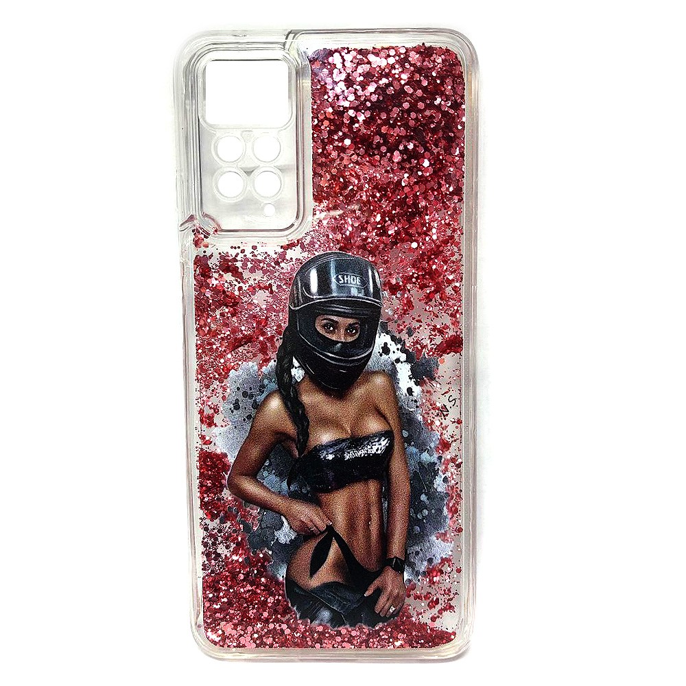 Накладка Fluid Painted для Xiaomi Note 11 Pro/Note 12 Pro 4G Гонщиця (блисківки плавають)-0