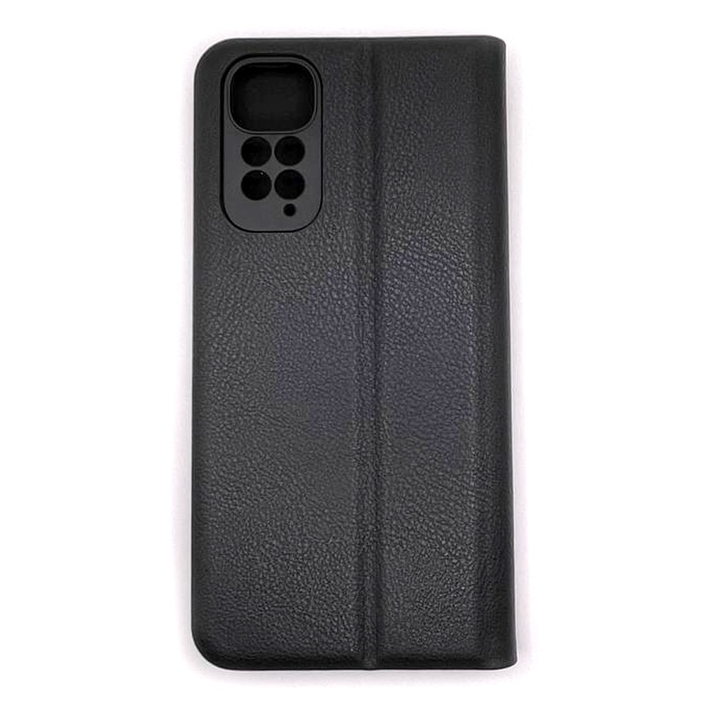 Книжка LEATHER для Xiaomi Redmi Note 11 / Note 11s чорна-1