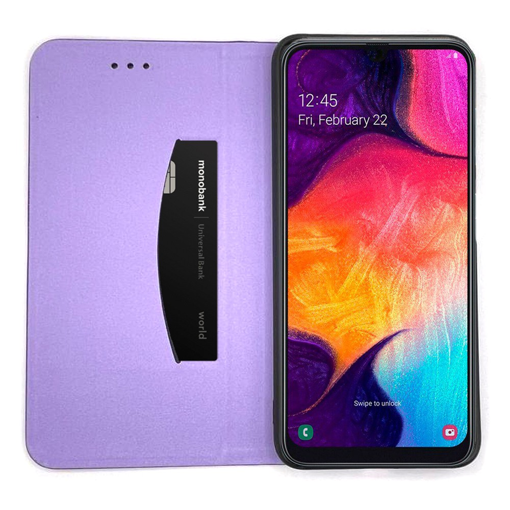 Книжка LEATHER для Xiaomi Redmi Note 12 4G фіолетова-1