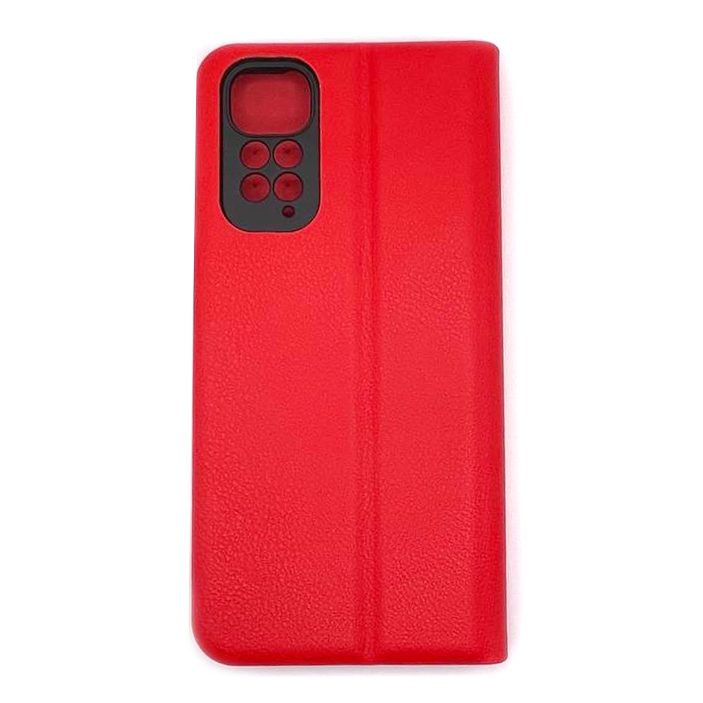 Книжка LEATHER для Xiaomi Redmi Note 11 / Note 11s червона-1