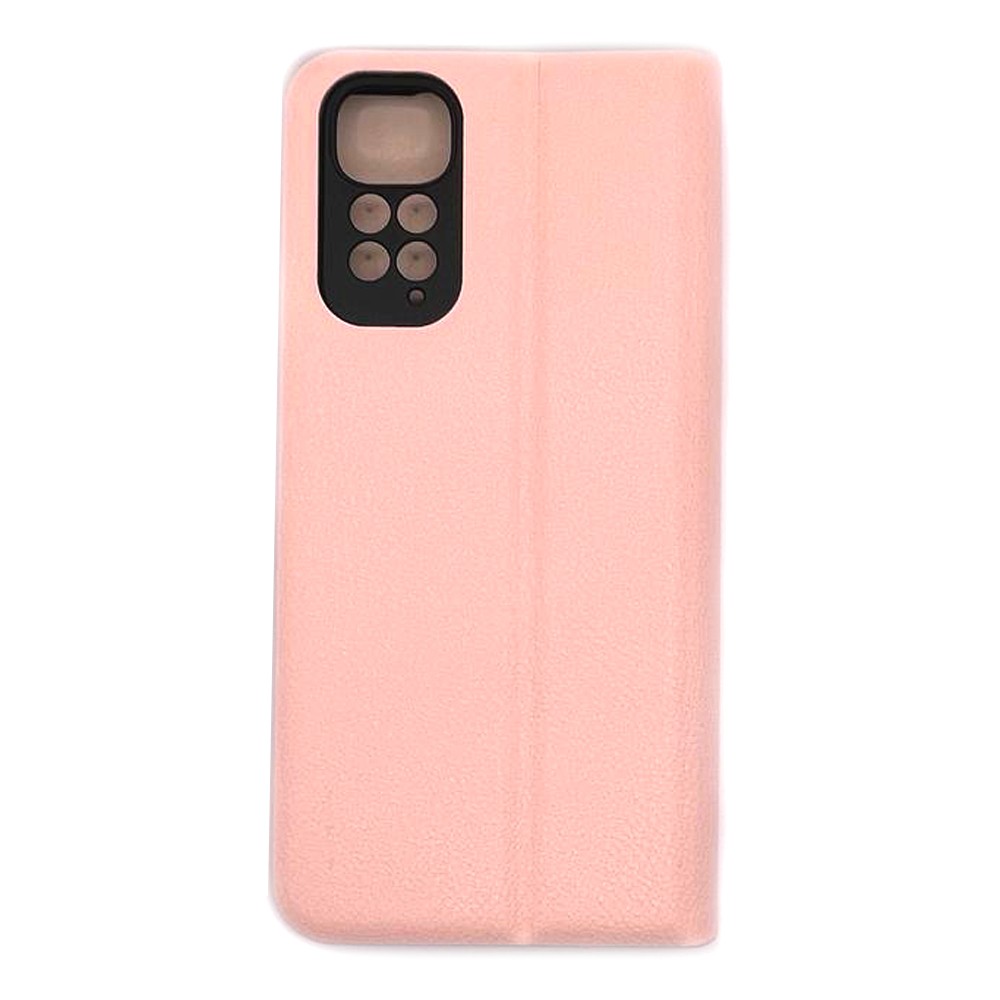 Книжка LEATHER для Xiaomi Redmi Note 11 / Note 11s рожева-1