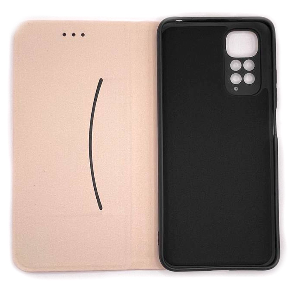 Книжка LEATHER для Xiaomi Redmi Note 11 / Note 11s рожева-2
