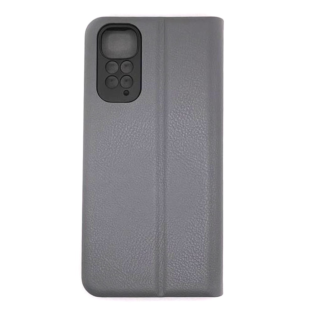 Книжка LEATHER для Xiaomi Redmi Note 11 / Note 11s сіра-1