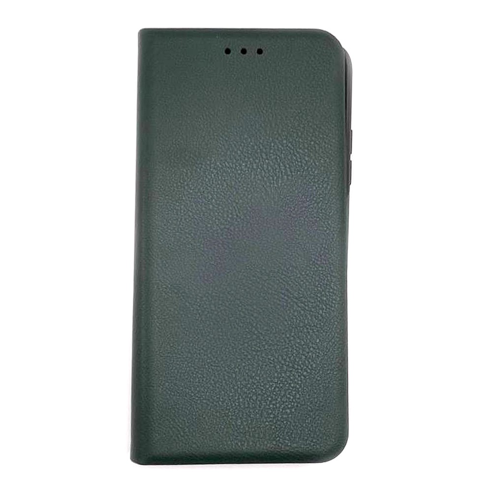 Книжка LEATHER для Xiaomi Redmi Note 8 Pro темно-зелена-0