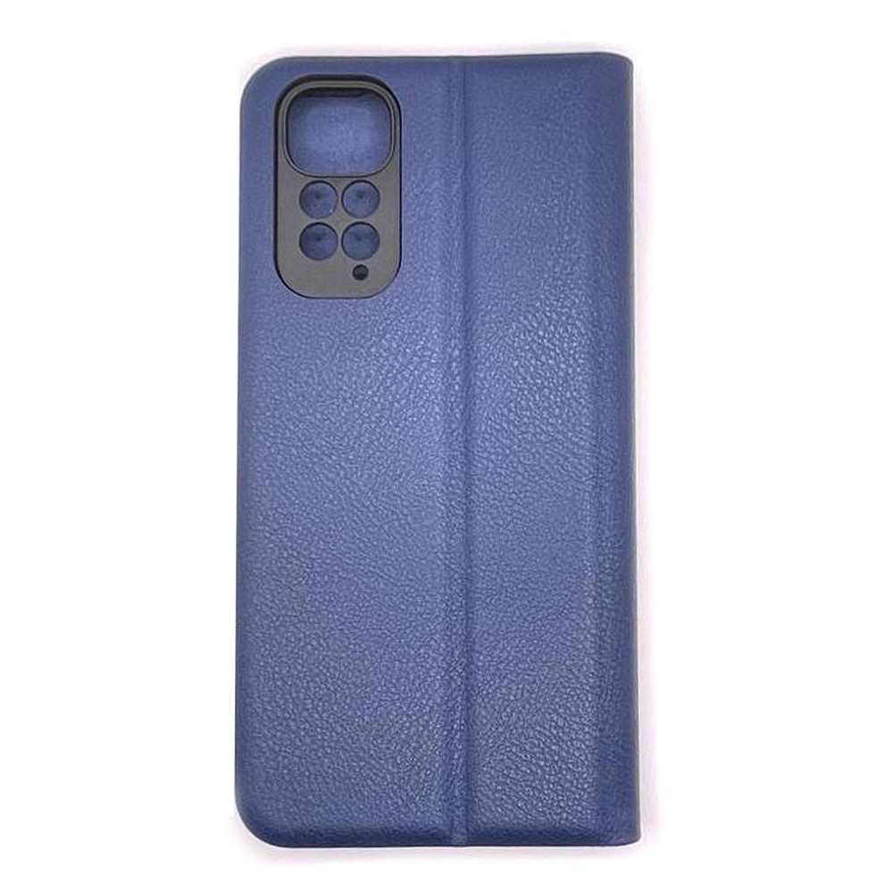 Книжка LEATHER для Xiaomi Redmi Note 11 / Note 11s темно-синя-1
