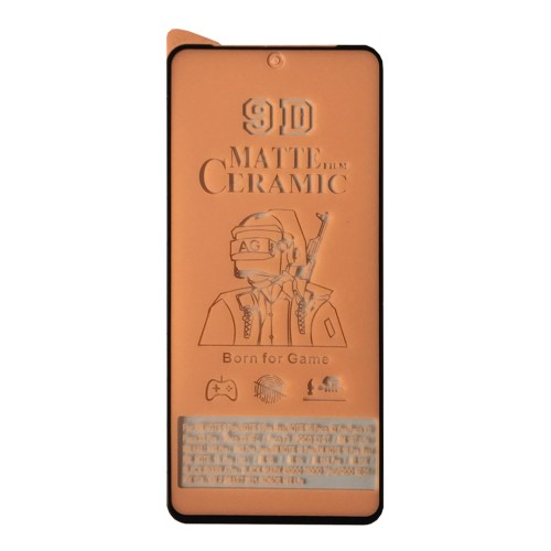 Гнучке скло Ceramic Matt для Xiaomi Redmi Note 11s/ Note 11/Note 10/Note 10s/Note 12s матове з чорною рамкою-0
