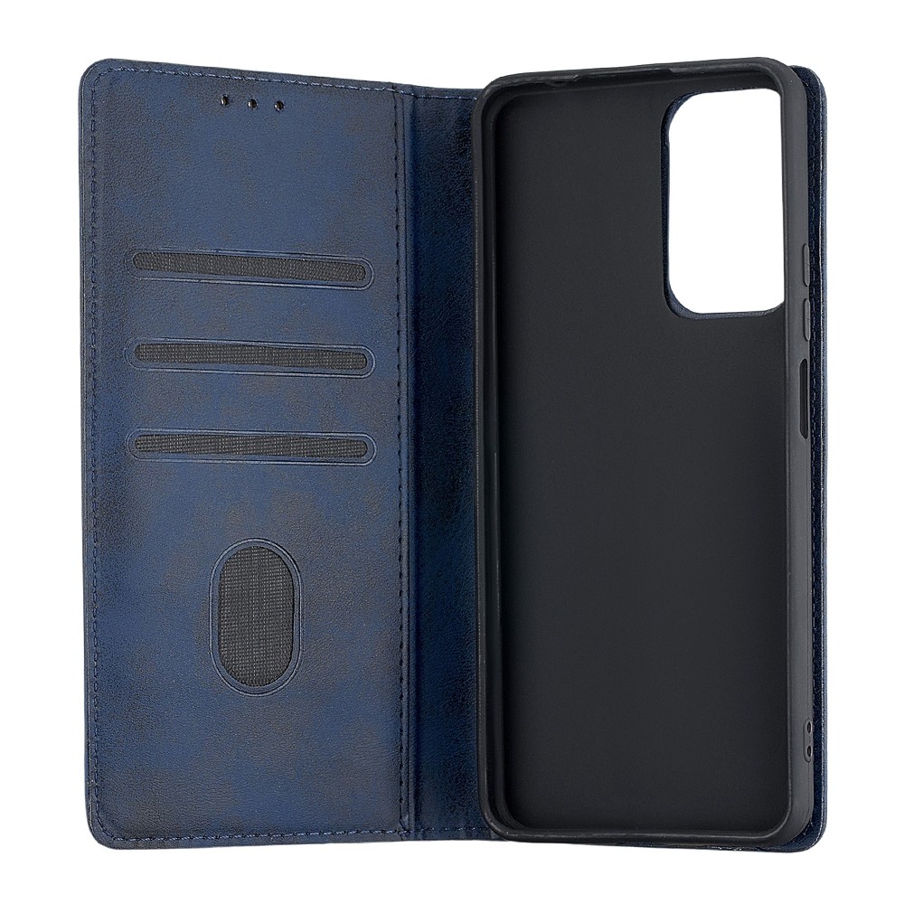 Книжка Black TPU Magnet для Xiaomi Redmi Note 11 Pro Plus 5G / Note 11 Pro / Xiaomi 11i / Poco X4 NFC темно-синя-2