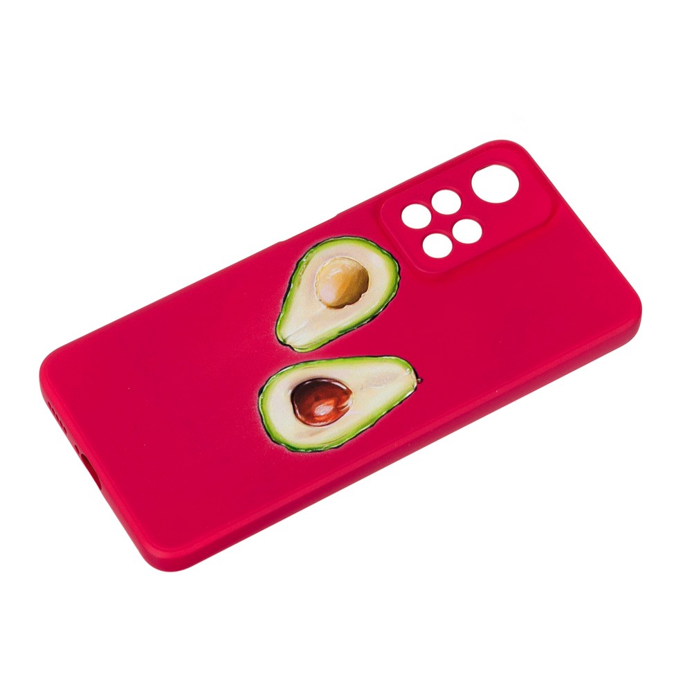 Накладка Silicone ART для Xiaomi Note 11 Pro Plus "Avocado"-1