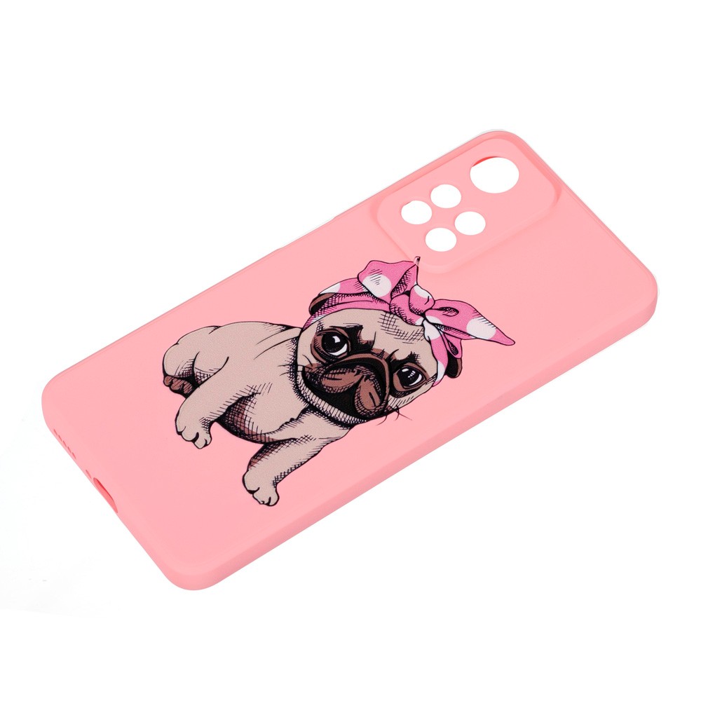 Накладка Silicone ART для Xiaomi Note 11 Pro Plus "Мопс"-1