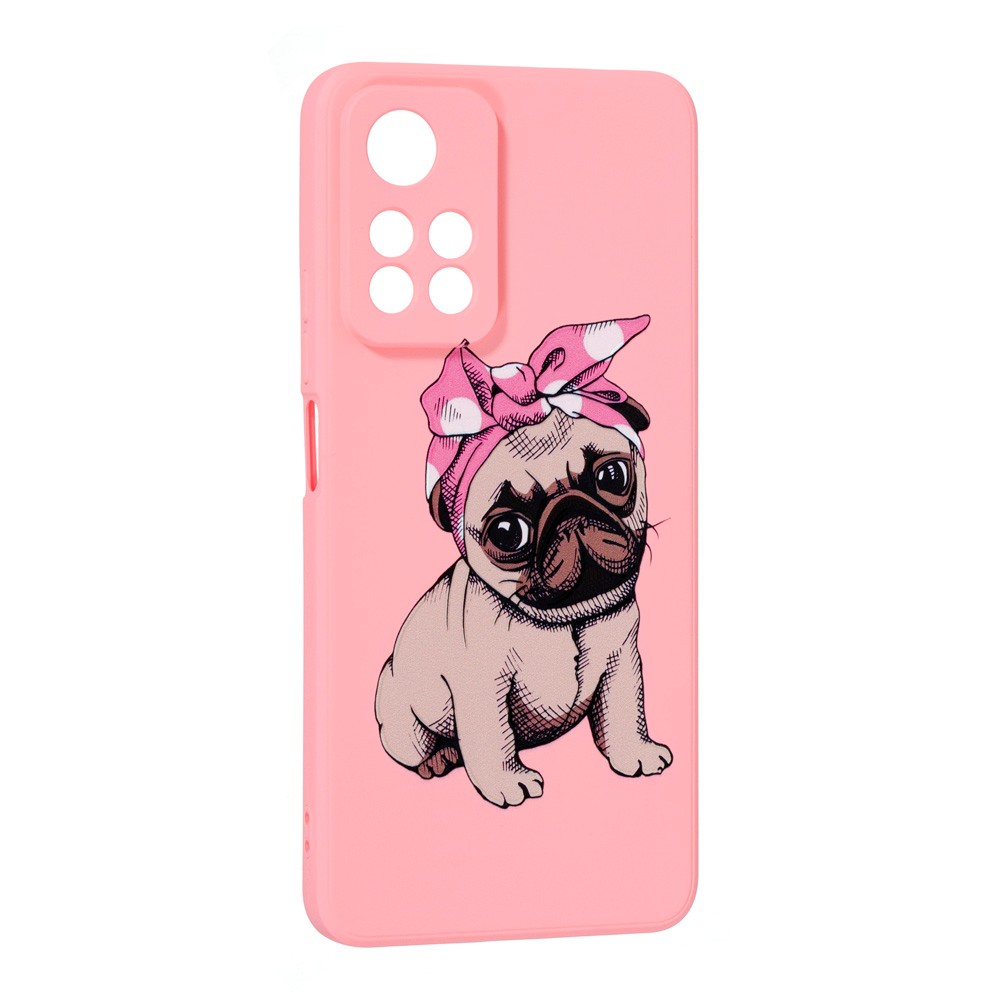 Накладка Silicone ART для Xiaomi Note 11 Pro Plus "Мопс"-0