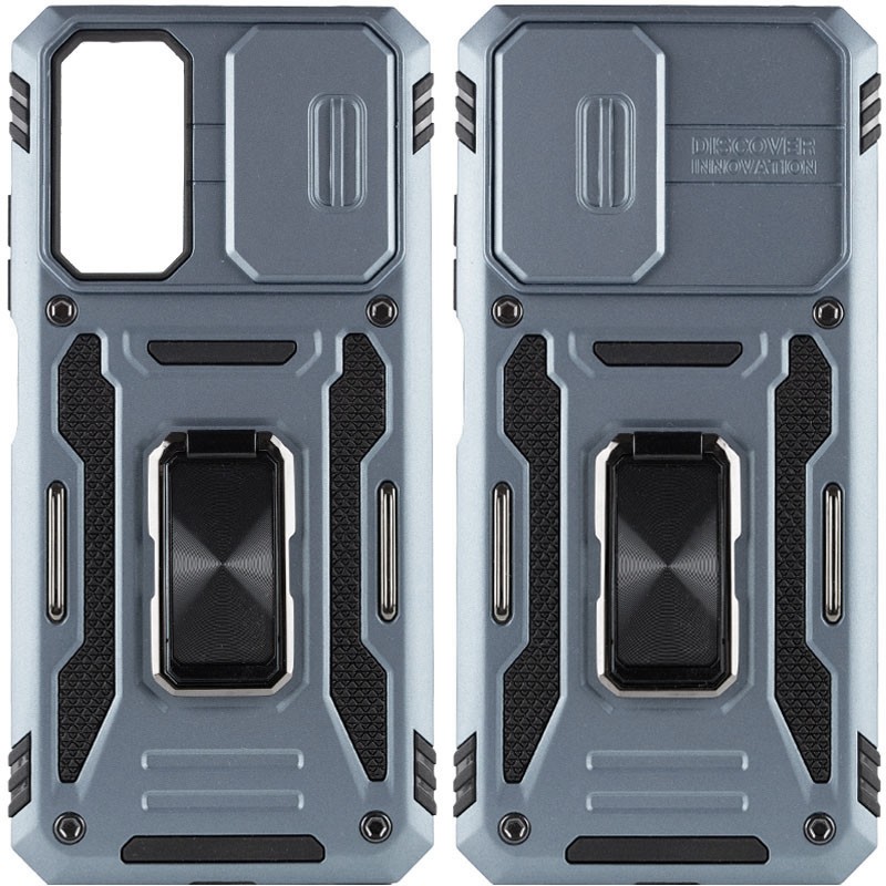 Чохол Camshield Army Ring для Xiaomi Note 11 / Note 11s сірий-0