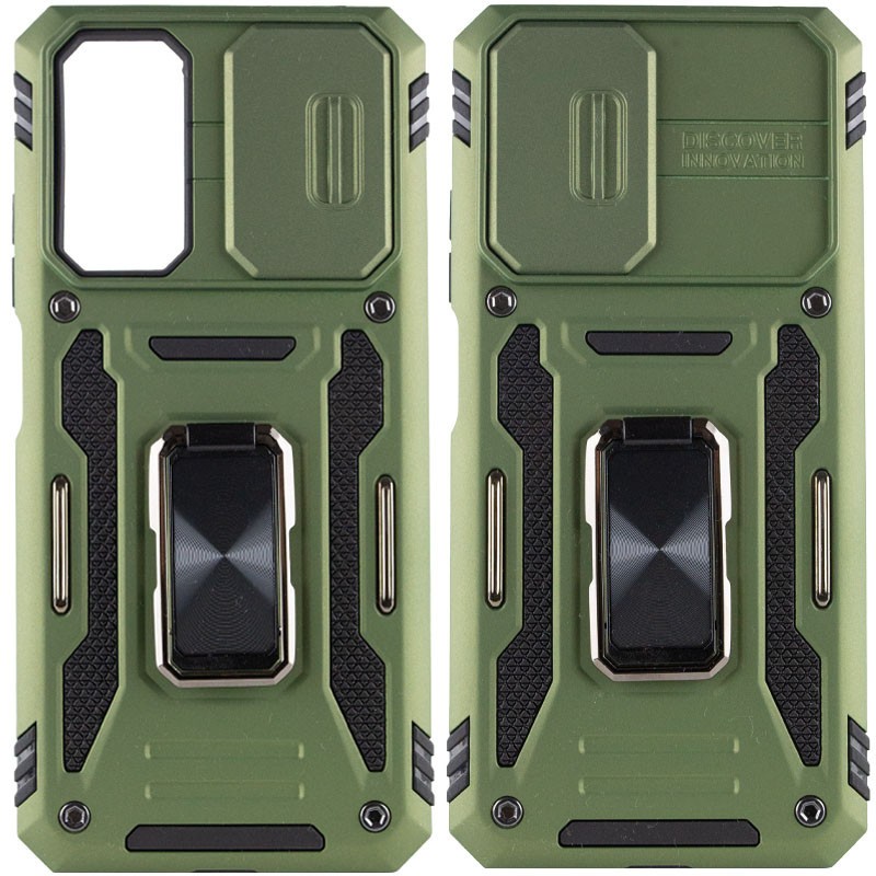 Накладка Camshield Army Ring для Xiaomi Redmi Note 11 Pro 4G/5G / 11E Pro / 12 Pro 4G Оливковий-0