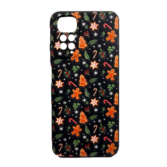 WAVE Christmas Holiday для Xiaomi Redmi Note 11 4G Global/Note 11s (gingerbread men)-0