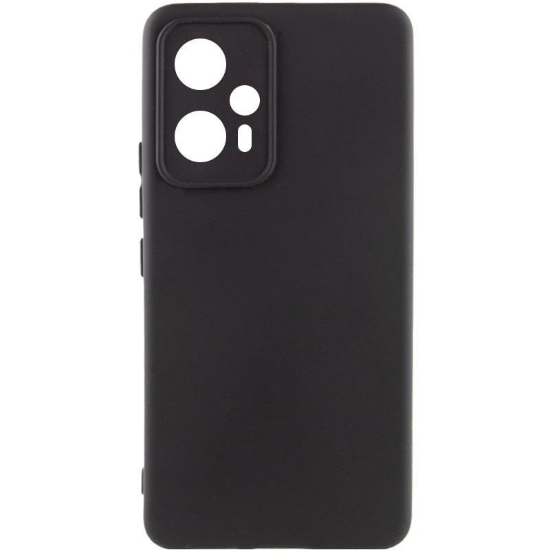 Silicone Case Full Protective No Logo для Xiaomi Poco x4 gt/Redmi Note 12T Pro (Black)-0