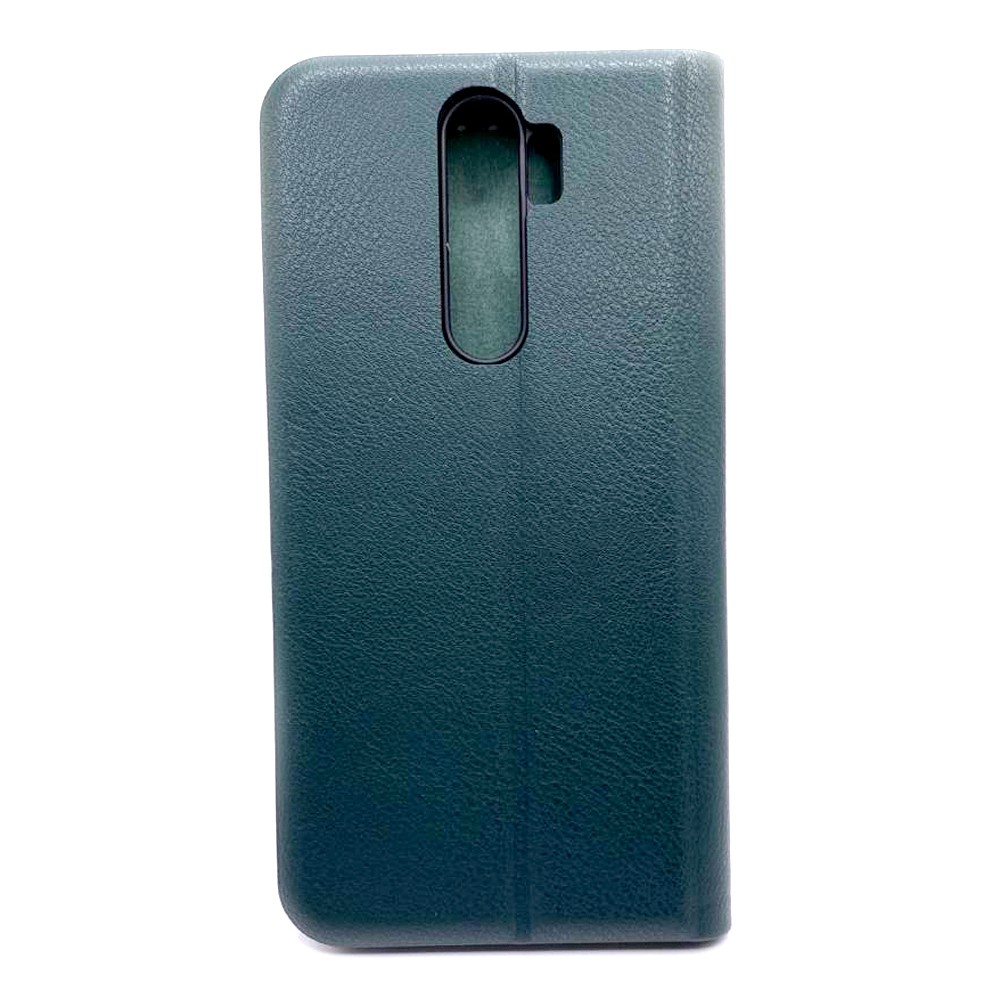 Книжка LEATHER для Xiaomi Redmi Note 8 Pro темно-зелена-1
