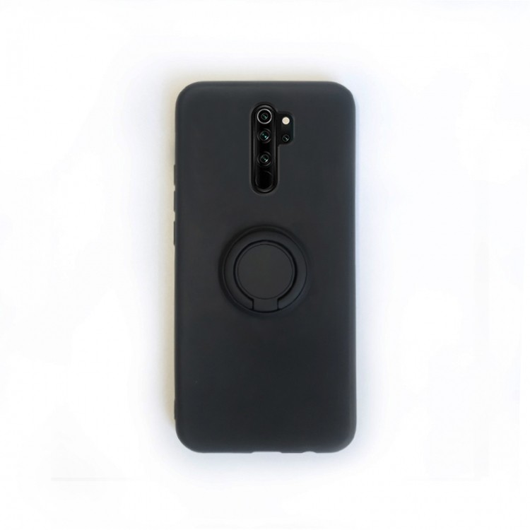 Накладка ColorRing з кільцем для Xiaomi Redmi Note 8 Pro  чорний-0