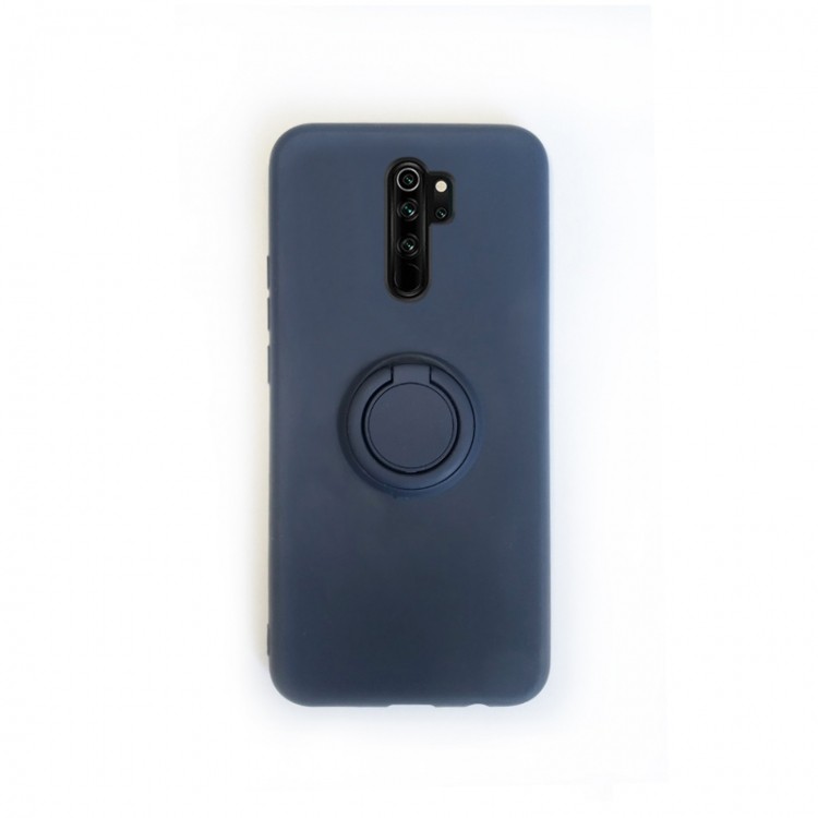 Чохол ColorRing з кільцем для Xiaomi Redmi Note 8 Pro темно-синій-0