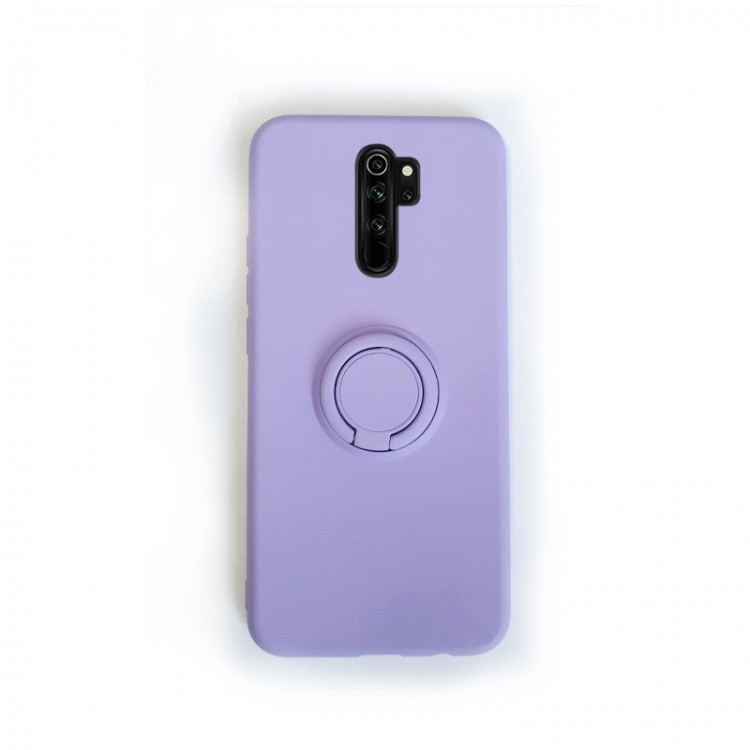 Накладка ColorRing з кільцем для Xiaomi Redmi Note 8 Pro світло-фіолетовий-0