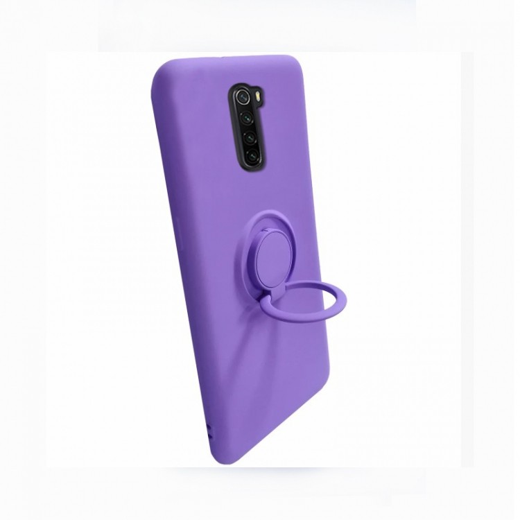 Накладка ColorRing з кільцем для Xiaomi Redmi Note 8 Pro  фіолетовий-1
