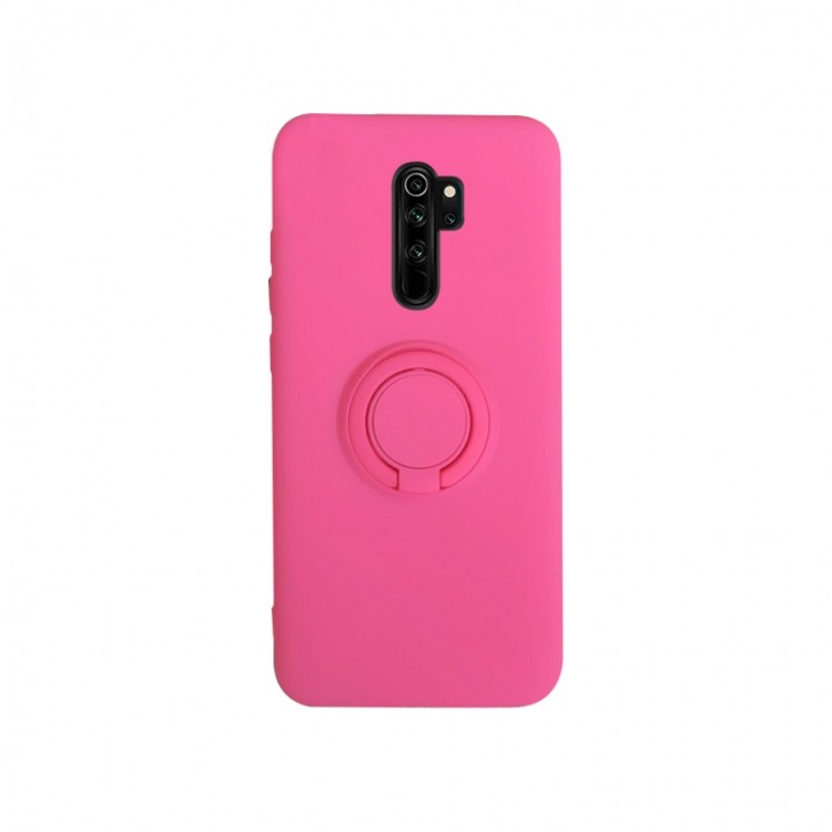 Накладка ColorRing з кільцем для Xiaomi Redmi Note 8 Pro  малиновий-0