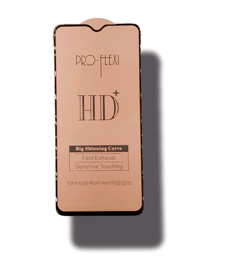 Захисне скло Flexi HD+ для Oppo F11/Vivo Y19/Vivo Y5s/Vivo U20/Vivo Y3/Xiaomi Note 8 Pro з чорною рамкою-0