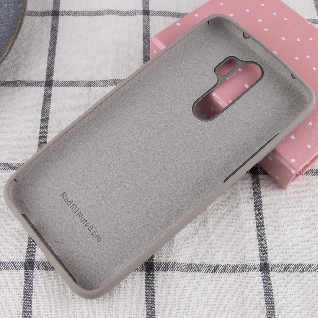 Silicone Cover Full Protective для Xiaomi Redmi Note 8 Pro Gray-2