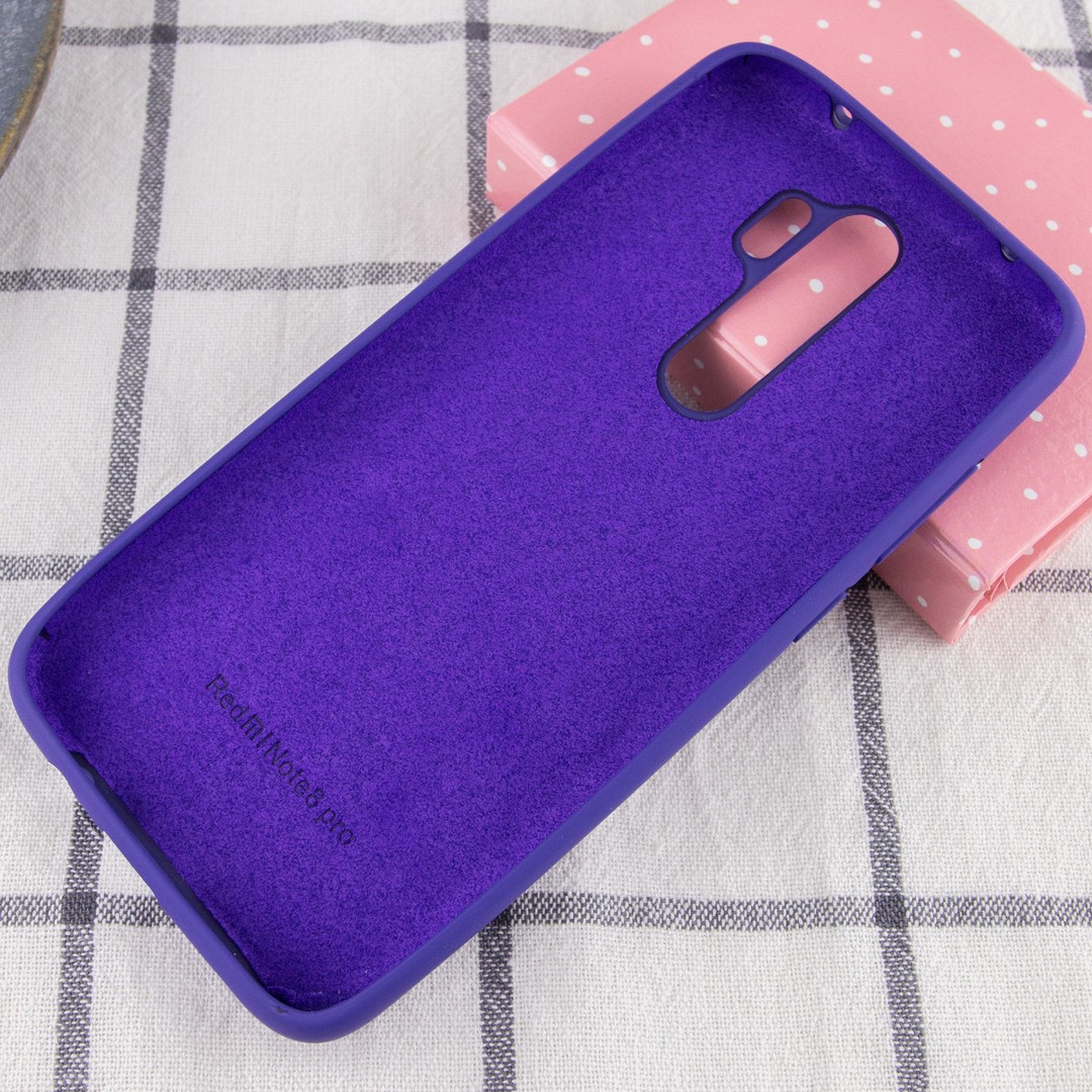 Silicone Cover Full Protective для Xiaomi Redmi Note 8 Pro Purple-2
