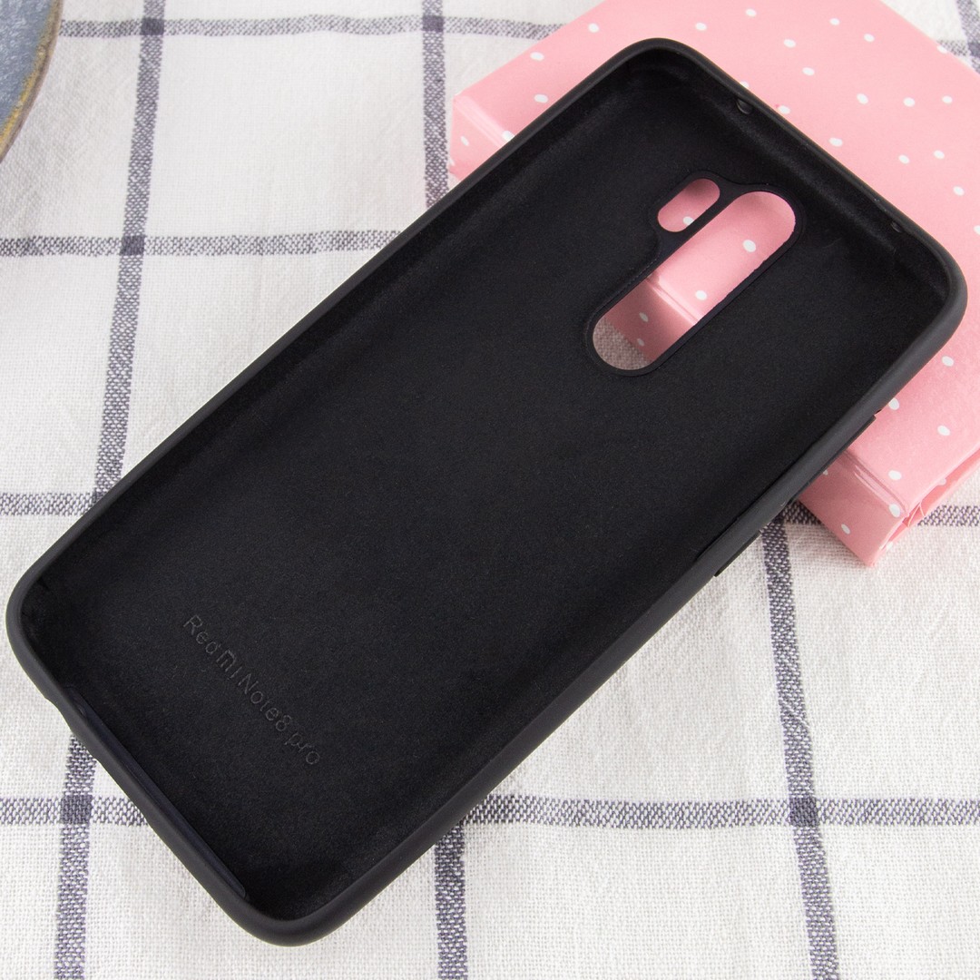 Silicone Cover Full Protective для Xiaomi Redmi Note 8 Pro Black-2