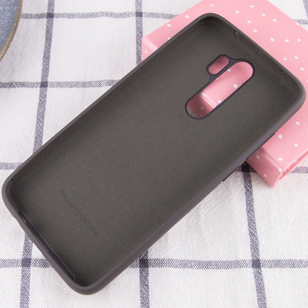 Silicone Cover Full Protective для Xiaomi Redmi Note 8 Pro Light Olive-2