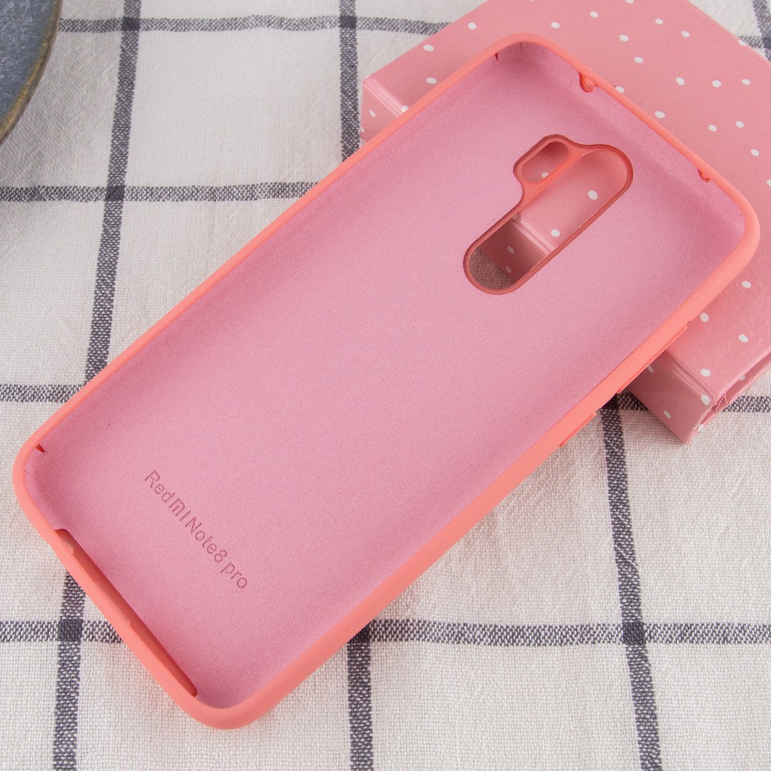 Silicone Cover Full Protective для Xiaomi Redmi Note 8 Pro Peach-2