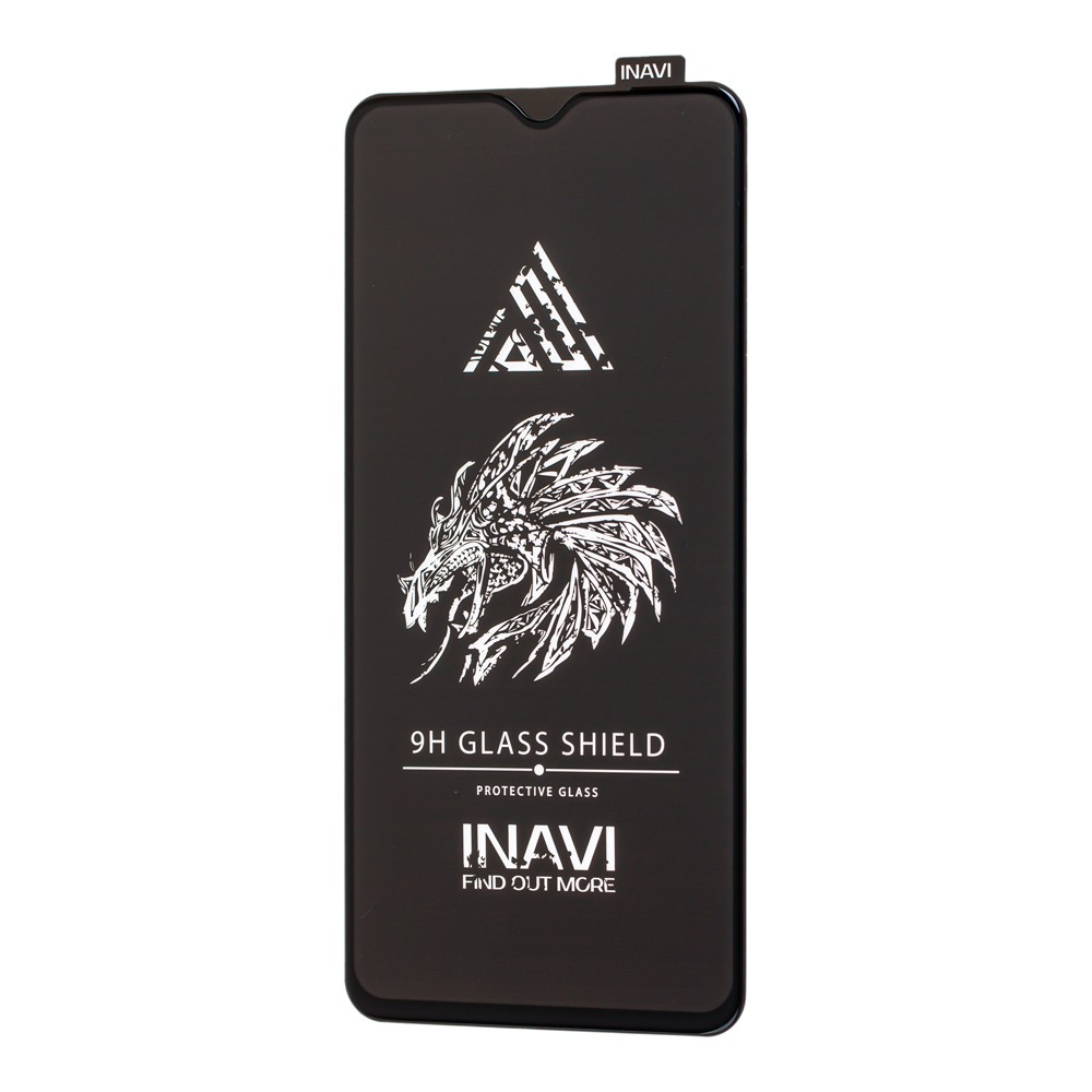 Захисне скло INAVI PREMIUM для Xiaomi Redmi Note 8 Pro з чорною рамкою-0