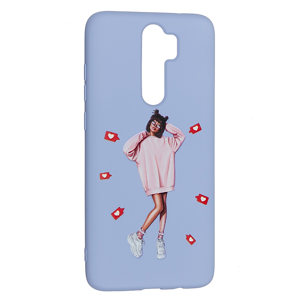 Накладка Silicone ART для Xiaomi Redmi Note 8 Pro  "Lady Like"-0