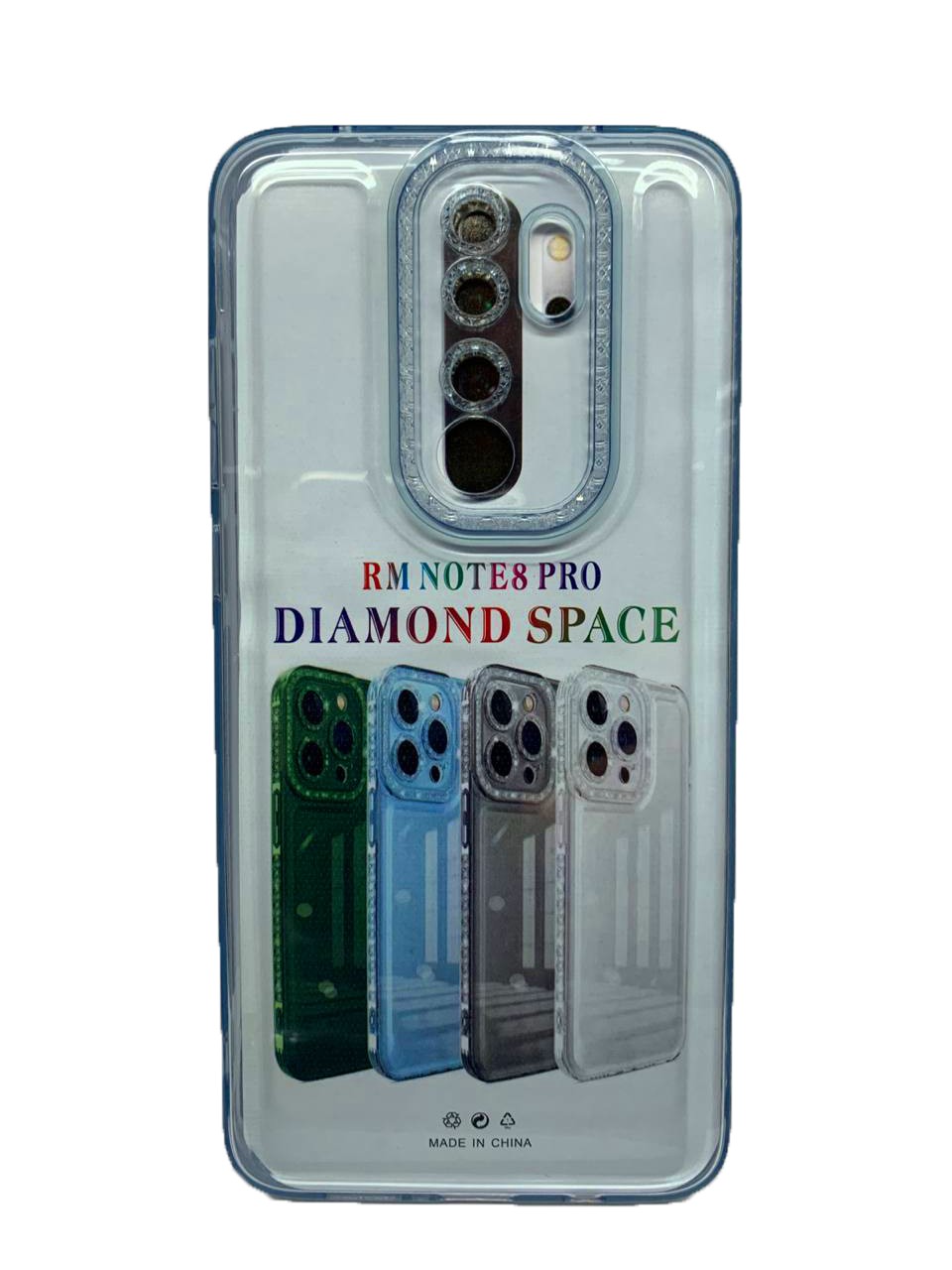 Накладка Starfall Clear для Xiaomi Redmi Note 8 Pro (Блакитна)-1