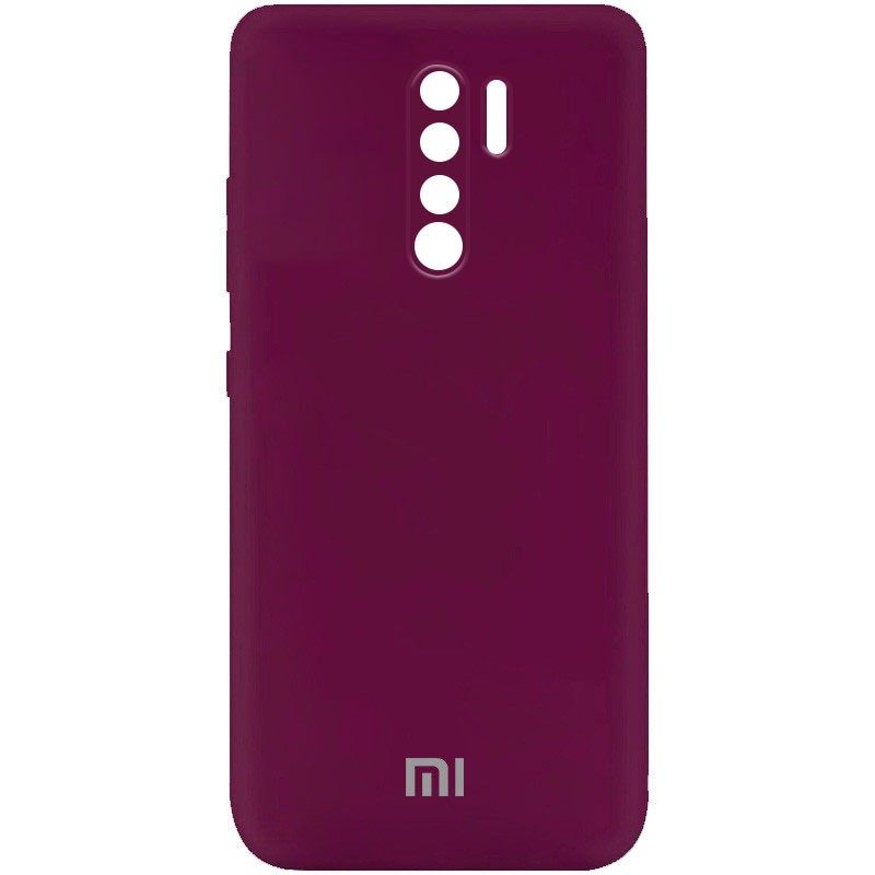 Silicone Cover My Color Full Camera (A) для Xiaomi Redmi Note 8 Pro (Marsala)-0