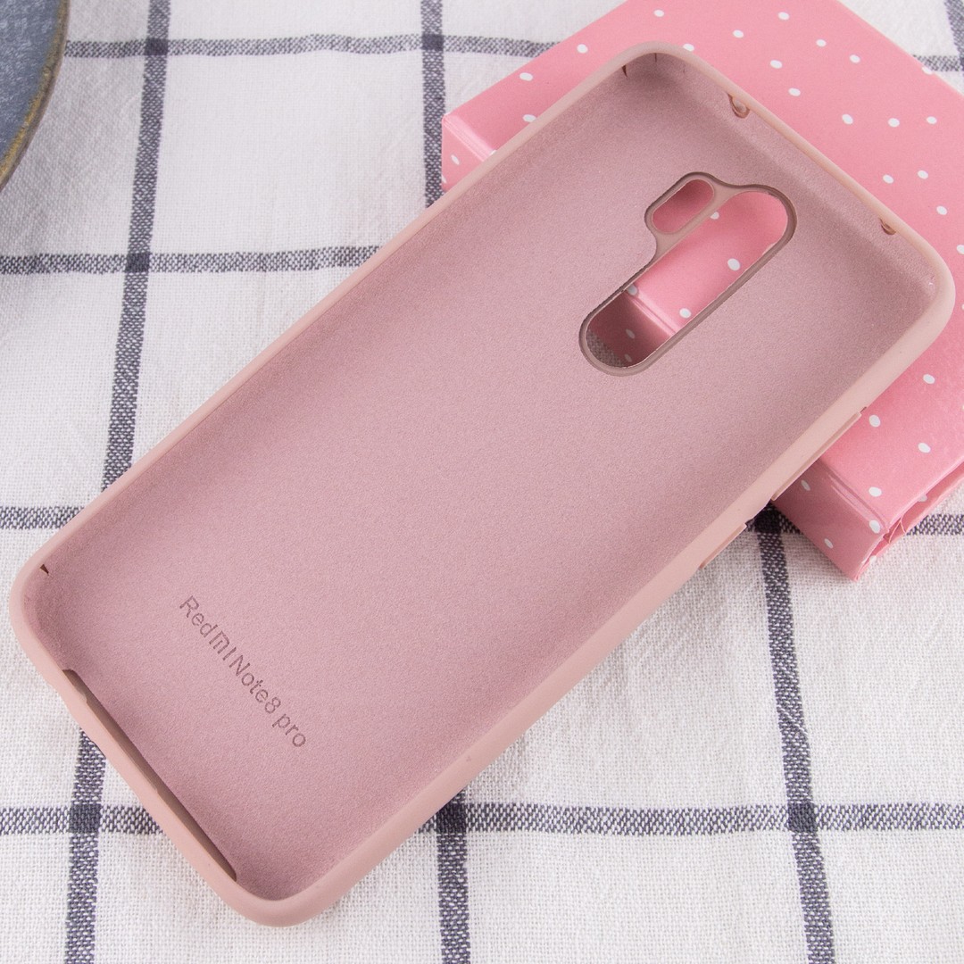 Silicone Cover Full Protective (AA) для Xiaomi Redmi Note 8 Pro (Pink Sand)-2