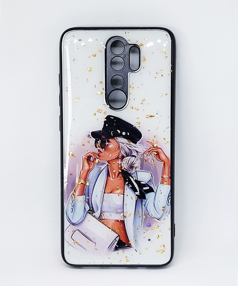 Накладка Mix Art для Xiaomi Redmi Note 8 Pro Дівчина в білому піджаку-0