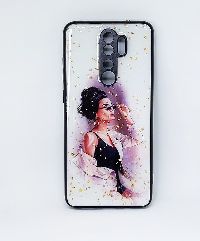 Накладка Mix Art для Xiaomi Redmi Note 8 Pro Дівчина з високою зачіскою-0