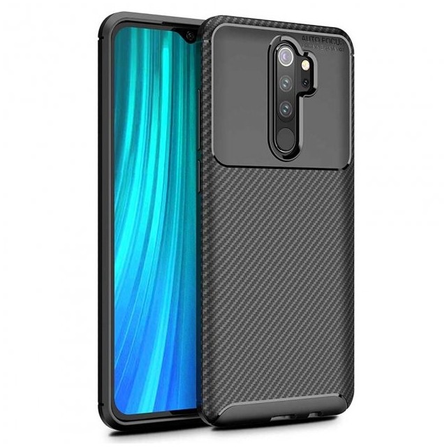 Накладка Ultimate Experience Carbon для Xiaomi Note 8 Pro  чорна-0