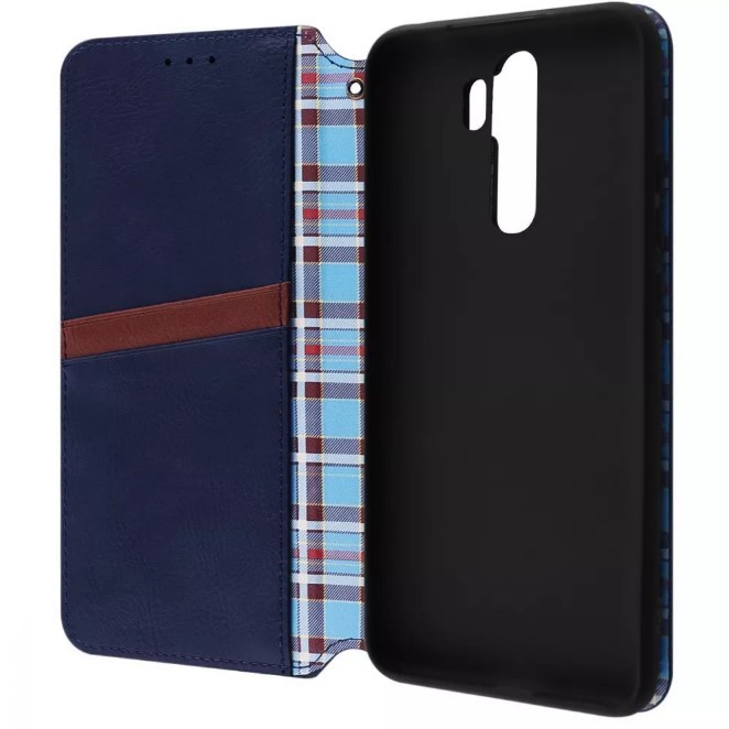 Книжка GETMAN Cubic для Xiaomi Redmi Note 8 Pro синя-2