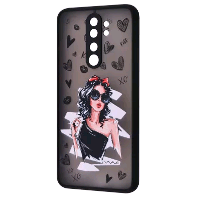 WAVE Cartoon Case Xiaomi Redmi Note 8 Pro (little black dress)-0