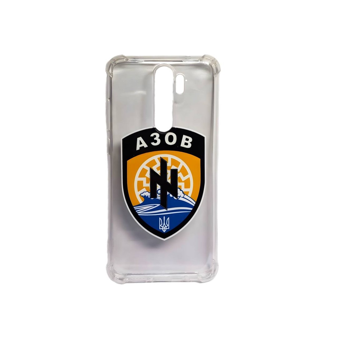 Накладка  WAVE Patriot Clear Case для Xiaomi Note 8 Pro (azov)-0