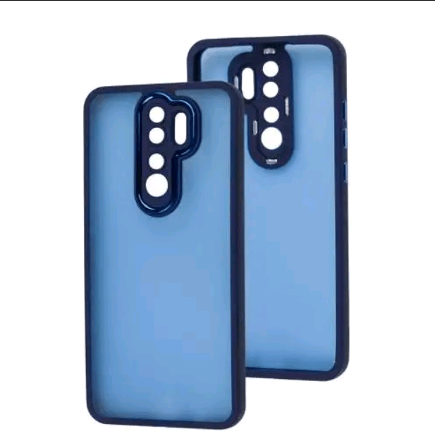 Накладка Luxury Metal Lens для Xiaomi Note 8 Pro (Синій)-0
