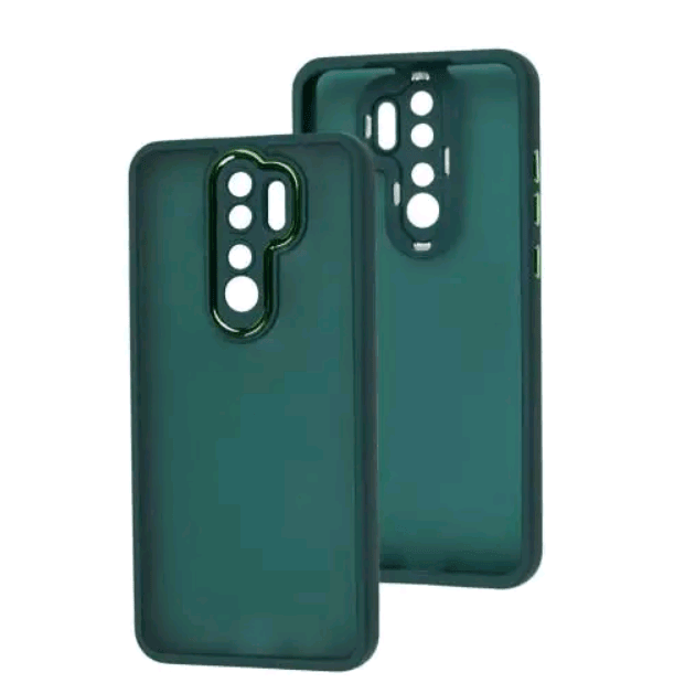Накладка Luxury Metal Lens для Xiaomi Note 8 Pro (Зелений)-0