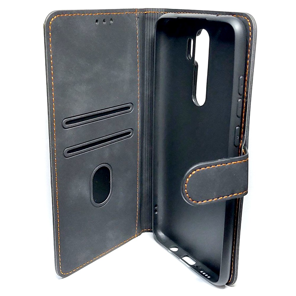 Книжка Cover Stylish Slot Matte для Xiaomi Redmi Note 8 Pro (Чорна)-2