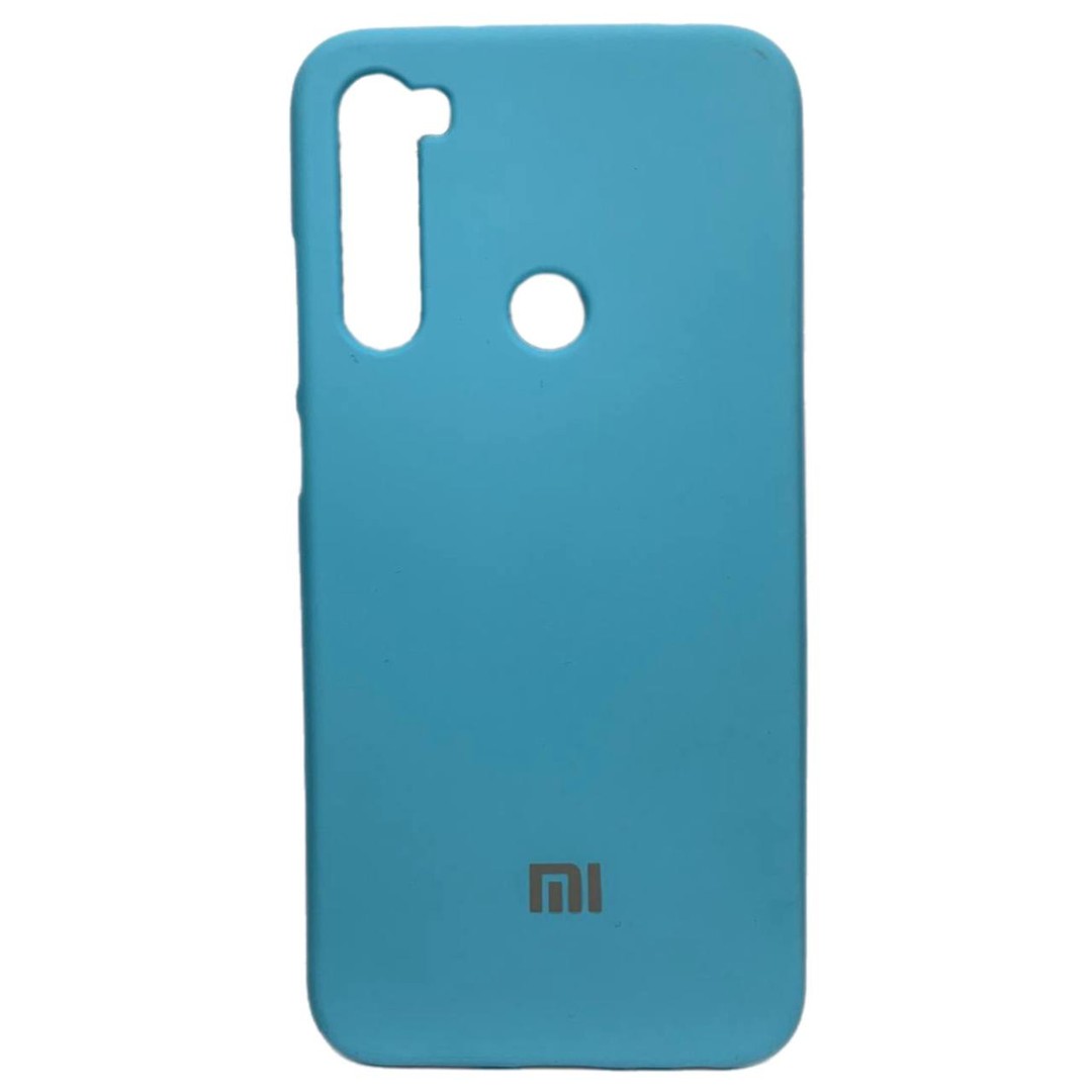 Накладка Silicone Cover full для Xiaomi Redmi Note 8 блакитний-0