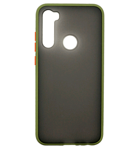 Накладка Totu Gingle для Xiaomi Redmi Note 8 зелений з оранжевими кнопками-0