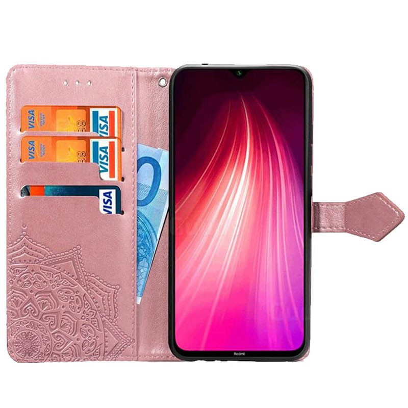Книжка Art Case для Xiaomi Redmi Note 8T рожева-2