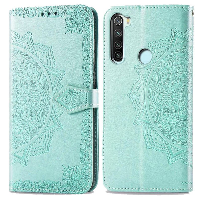 Книжка Art Case для Xiaomi Redmi Note 8 Бірюзова-1