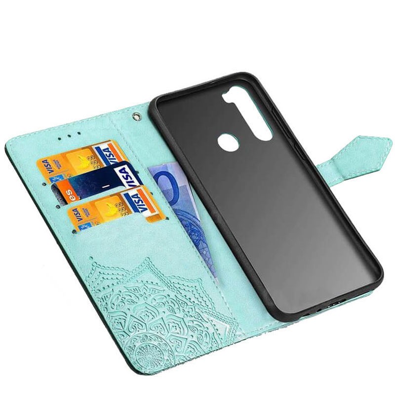 Книжка Art Case для Xiaomi Redmi Note 8 Бірюзова-2